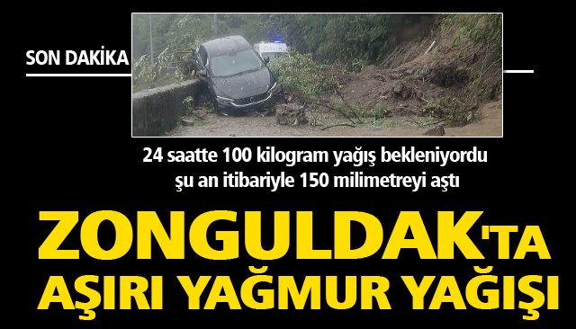 Yağış şu an itibariyle 150 milimetreyi aştı!