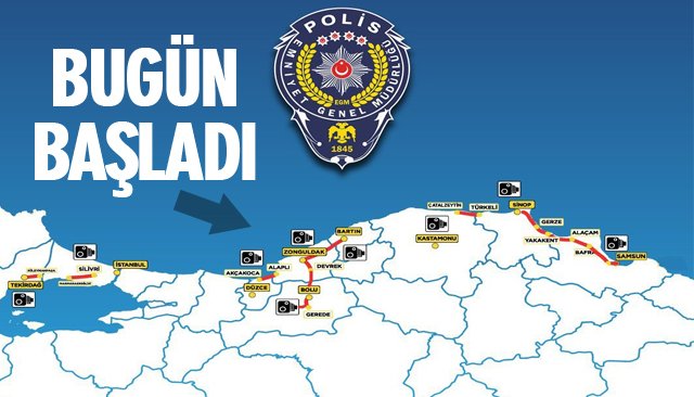 ZONGULDAK´TA ORTALAMA HIZ DENETİMLERİ BAŞLADI