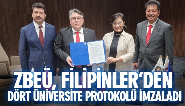 ZBEÜ, FİLİPİNLER’DEN DÖRT ÜNİVERSİTE PROTOKOLÜ İMZALADI