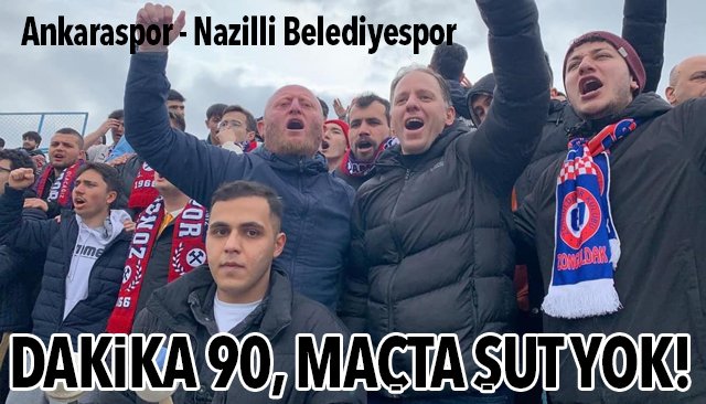 DAKİKA 90, MAÇTA ŞUT YOK!