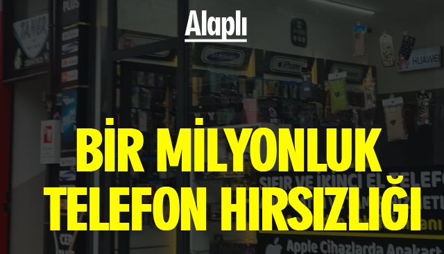 BİR MİLYONLUK TELEFON HIRSIZLIĞI