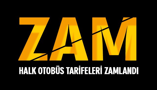 HALK OTOBÜS TARİFELERİ ZAMLANDI