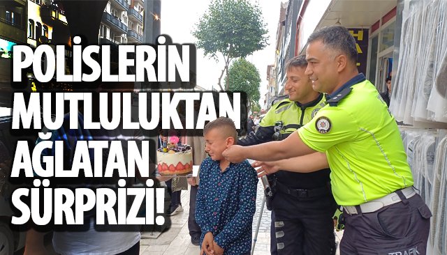 POLİSLERİN MUTLULUKTAN AĞLATAN SÜRPRİZİ!