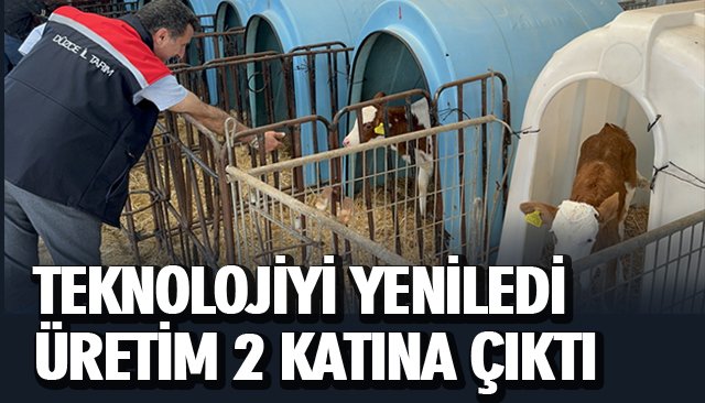 TEKNOLOJİYİ YENİLEDİ ÜRETİM 2 KATINA ÇIKTI