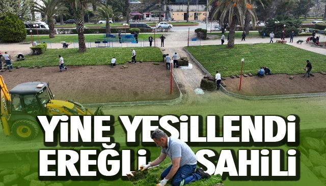 YİNE YEŞİLLENDİ EREĞLİ SAHİLİ