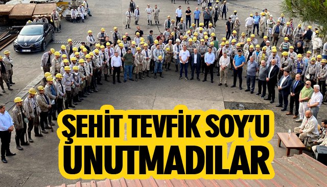 ŞEHİT TEVFİK SOY’U UNUTMADILAR