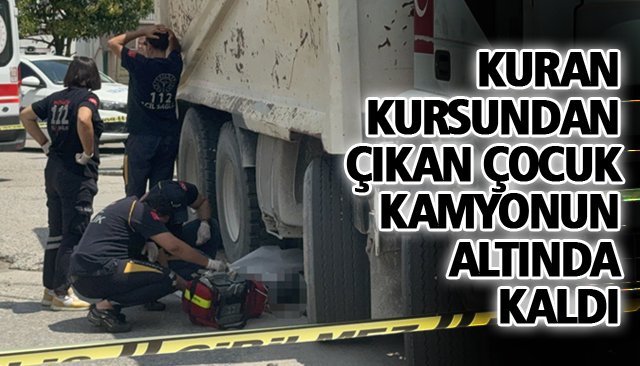 KAMYONUN ALTINDA CAN VERDİ