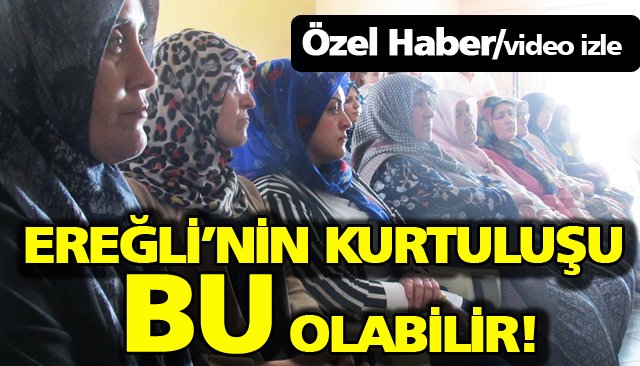 ÖZE DÖNÜŞ: EREĞLİ’NİN KURTULUŞU BU OLABİLİR!