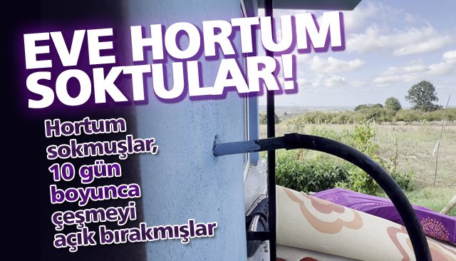 Böylesi görülmedi: Evin içine hortum soktular, 10 gün boyunca çeşmeyi açık bıraktılar