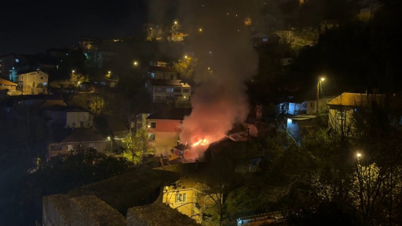 ZONGULDAK’TA YANGIN;  PAPAĞAN KURTARILDI - 3