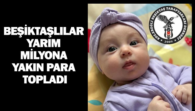 BEŞİKTAŞLILAR YARIM MİLYONA YAKIN PARA TOPLADI