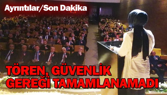 EREĞLİ´DEKİ TÖRENDE GERGİN ANLAR!