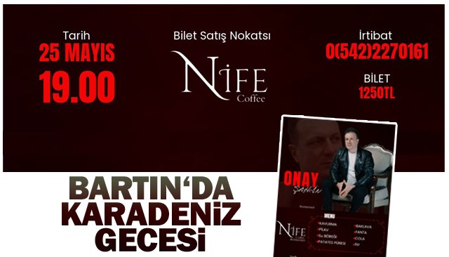 BARTIN´DA KARADENİZ GECESİ
