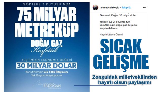 KARADENİZ´DE 30 MİLYAR  DOLARLIK KEŞİF