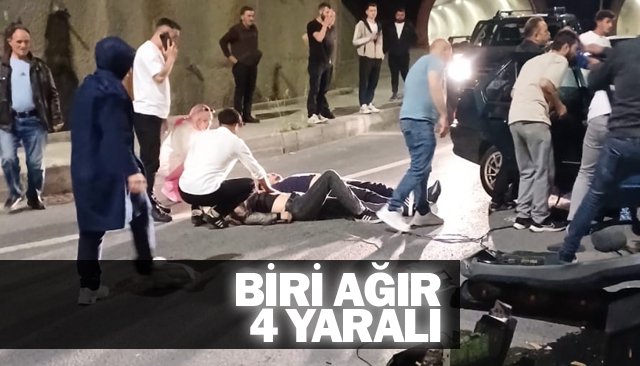 REFÜJE ÇARPTI: 4 YARALI