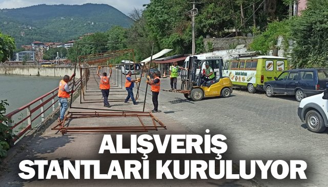 ALIŞVERİŞ STANTLARI KURULUYOR