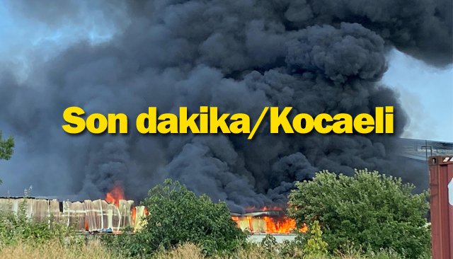 FABRİKA ALEVLERE  TESLİM OLDU
