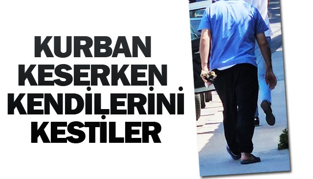 KURBAN KESERKEN  YARALANDILAR