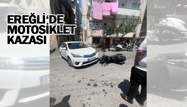Motor sürücüsü yaralandı
