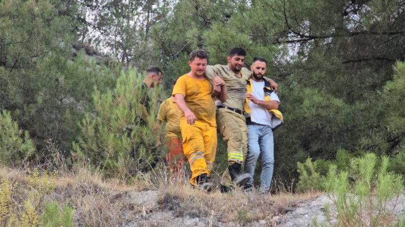 YANGIN SÖNDÜRÜLDÜ, 2 KİŞİ HASTANEYE KALDIRILDI - 3