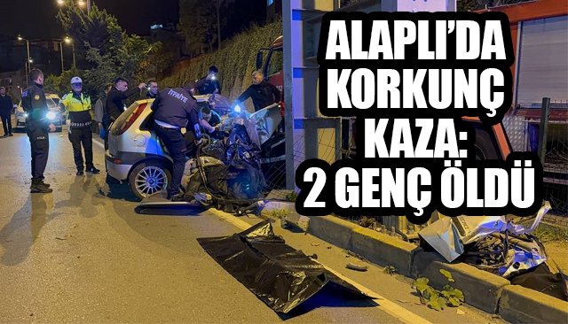 ALAPLI’DA KORKUNÇ KAZA: 2 GENÇ ÖLDÜ