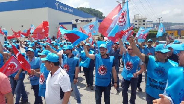 Tat Metal işçisi greve başladı…