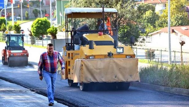 İncivez yoluna 13 yıl sonra sıcak asfalt