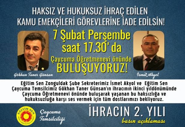 İki yıl önce ihraç edilmişlerdi