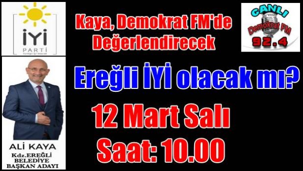 Kaya, Gündem Özel´de yerel seçimleri değerlendirecek