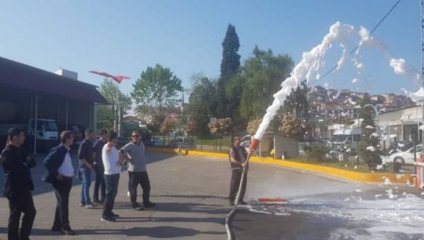 Öğretmenler, yangın eğitim kursunu tamamladı