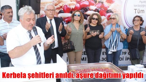 Kerbela şehitleri anıldı, aşure dağıtımı yapıldı