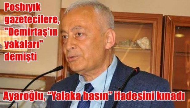 Ayaroğlu, ´Yalaka basın´ ifadesini kınadı