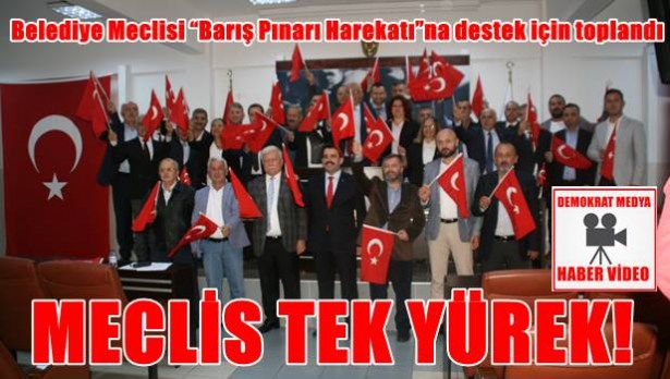 Belediye Meclisi ´Barış Pınarı Harekatı´na destek için toplandı