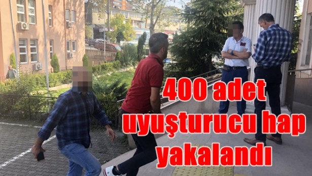 400 adet uyuşturucu hap yakalandı