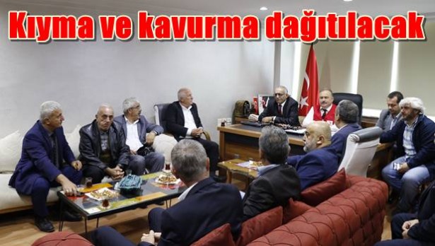 Kıyma ve kavurma dağıtılacak